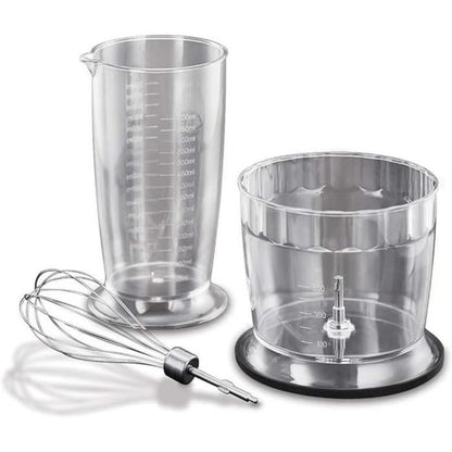 Mixeur plongeant 3 en 1 mixeur/hachoir/fouet - RUSSEL HOBBS - Desire Matte Charcoal -  500 W - 2 vitesses + Pulse - Noir