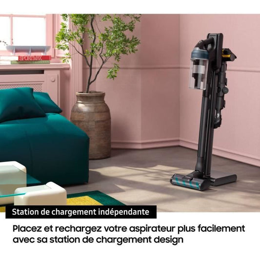 SAMSUNG Jet 95 Premium VS20C95EFTB - Aspirateur Balai sans Fil - Nettoyage Puissant 210 AW - Filtration Performante