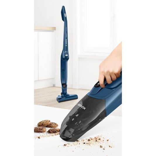 Aspirateur balai sans fil - BOSCH BBHF216 - 16 V max. - Batterie lithium - 36 min - Aspirateur de table intÈgrÈ - Bleu