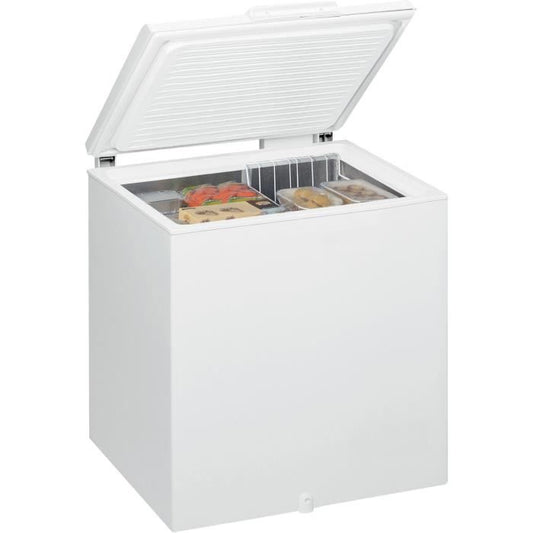 CongÈlateur coffre - WHIRLPOOL WHM2112 - 204L - Classe E - L 81 cm x H 86,5 cm - blanc